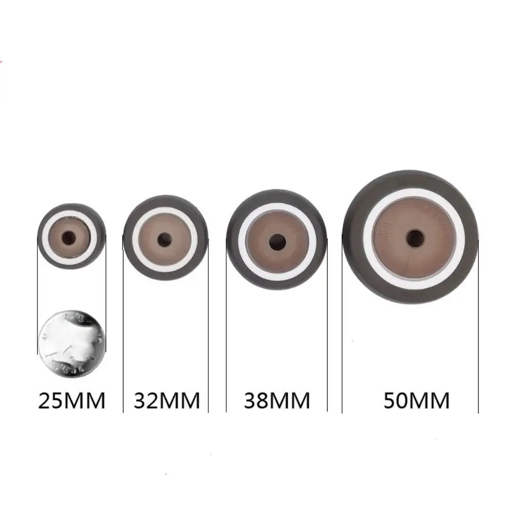 1/1.5/2 inch TPR Rubber Casters Forming Bearing Pulley Soft Coated Wheel Replacement Suitcase Wheel Parts For Furniture