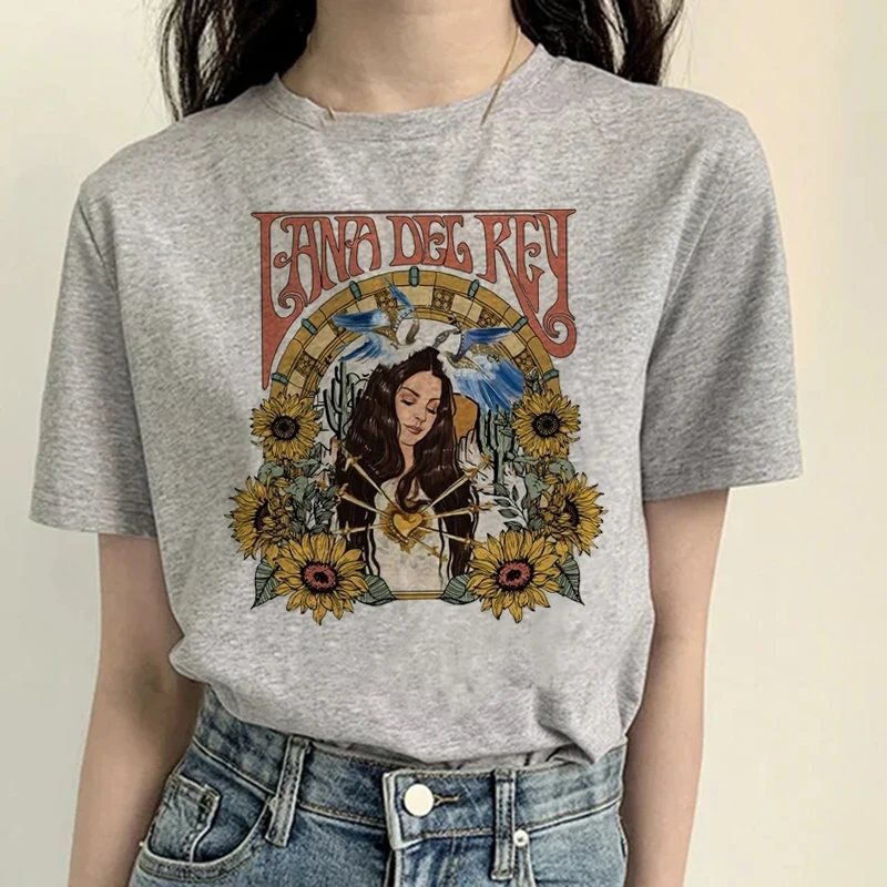 Fashion Singer Lana Del Rey Ldr Sailing Graphics T Shirt Harajuku Women Vintage Short-Sleeve T-Shirt Streetwear Female Tshirt