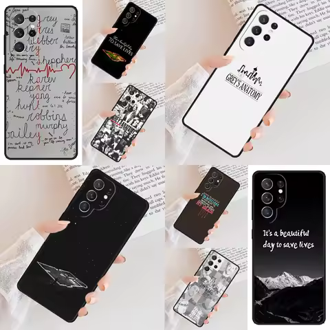 Grey's Anatomy TPU Phone Case For Samsung Galaxy S24 S23 S22 S21 Ultra S10 Note 10 Pro S20 Plus FE S9 S8 Cover