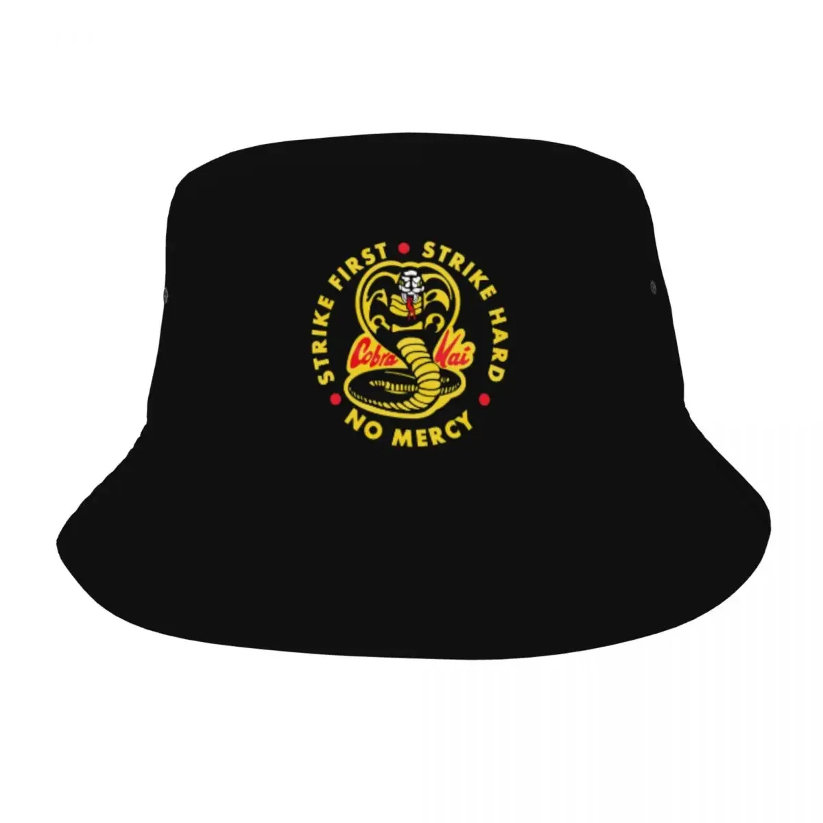 

Cobra Kai Fishermans Cap Outdoor Bucket Hats Fishing Hat Foldable Hip Hop Beach Sun Hats for Women Men