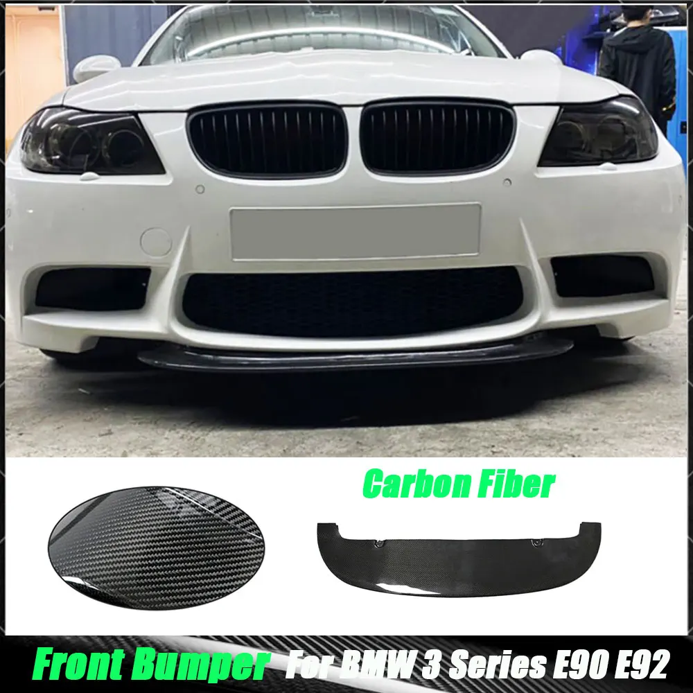 

Forged Carbon Fiber Front Bumper Lip Spoiler Car Styling For BMW 3 Series E90 E92 E93 M3 2008 - 2013 Facelift Accessories FRP