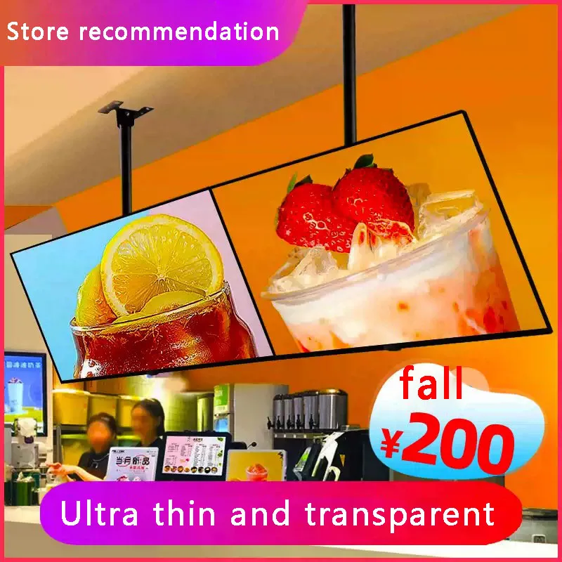 Latest ultra-thin LED button advertising lightbox restaurant LED menu board logo poster display lightbox wall advertising board