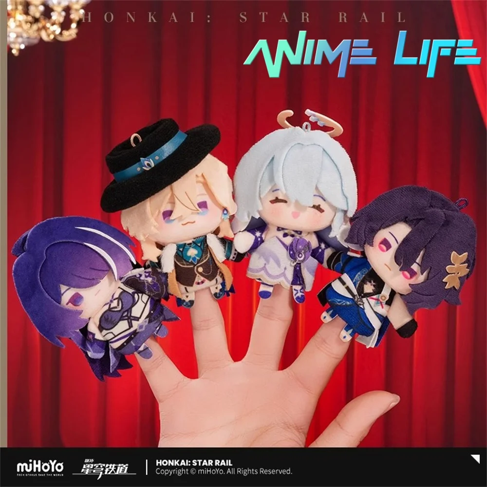 

Игра Honkai: Star Rail Aventurine Veritas Ratio Sparkle, плюшевая кукла на палец, игрушка, мягкая косплей, официальный оригинал