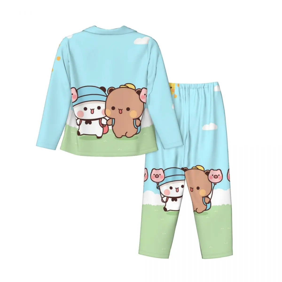 Panda Bear Hug Bubu Dudu Women's Pajamas Sets Woman 2 Pieces Pajamas Female Couples Loungewear Suit Home Clothes