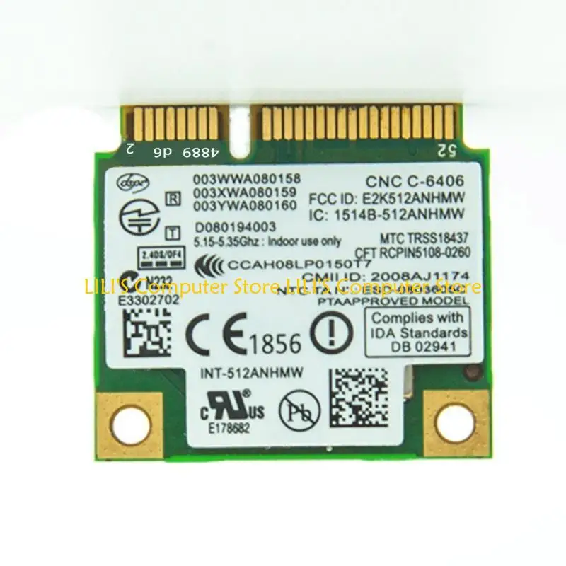 

A52B Adapter for 5100AGN 512AN Desktop Computer Wireless DUAL-BAND 2.4/5GHz