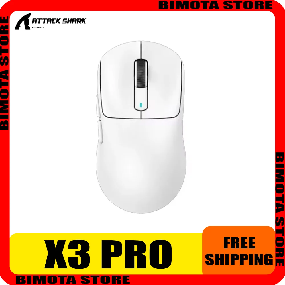 attack shark x3 pro mouse sem fio para jogos 4k modo paw3395 esports acessorio para gamer de computador presente para homem 01