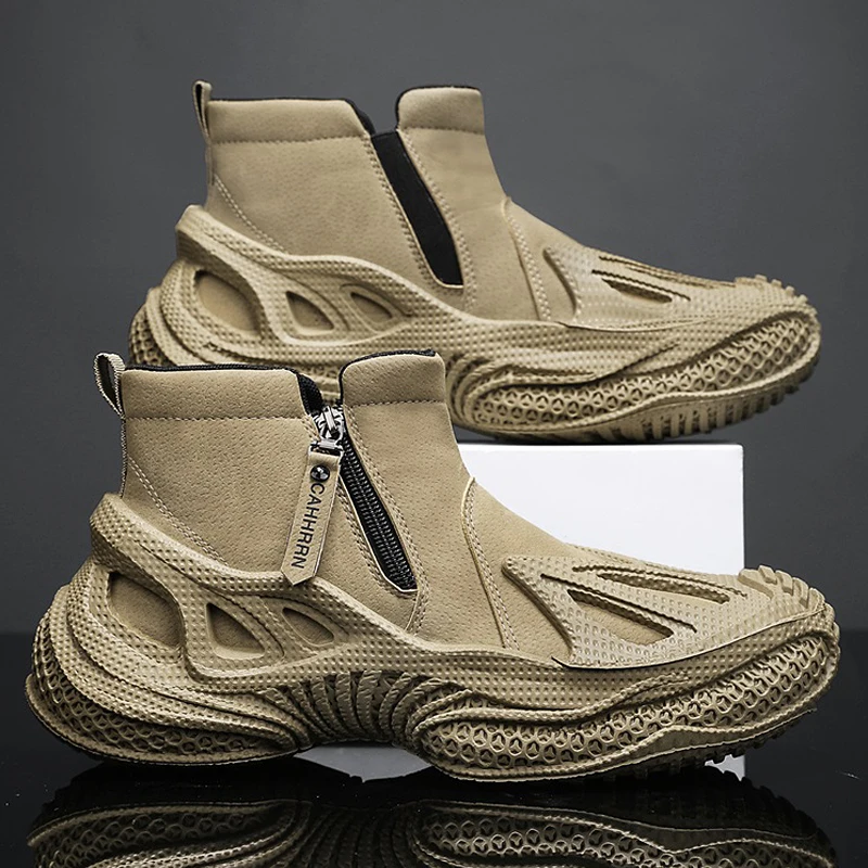 أحذية تكتيكية للرجال مع أشرطة للتدريب القتالي وأشرطة مقاومة للماء قابلة للتنفس متعددة الوظائف للدراجات النارية والمشي لمسافات طويلة في الهواء الطلق #2