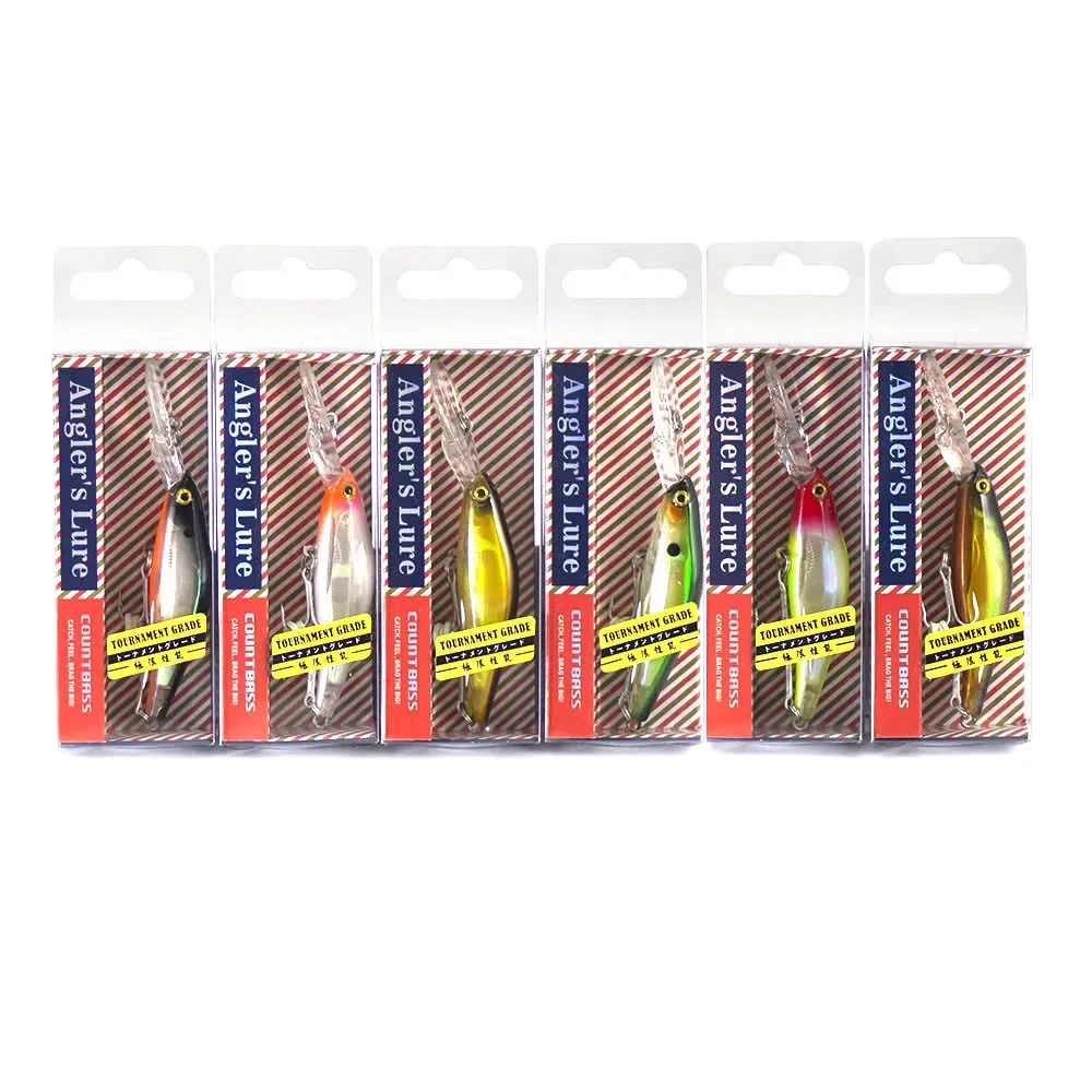 Countbass Sinking Minnow  65mm, 7.3g Hardbaits Fishing Lures for Freshwater Bass Pike Trout