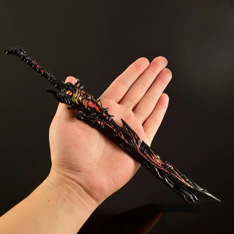 ดาบโลหะ 30 ซม. ของเล่นสะสมจากอนิเมะ เกมดาบเจ็ดปีศาจแห่งสวรรค์ ของตกแต่ง งานฝีมือ ของขวัญ คอสเพลย์