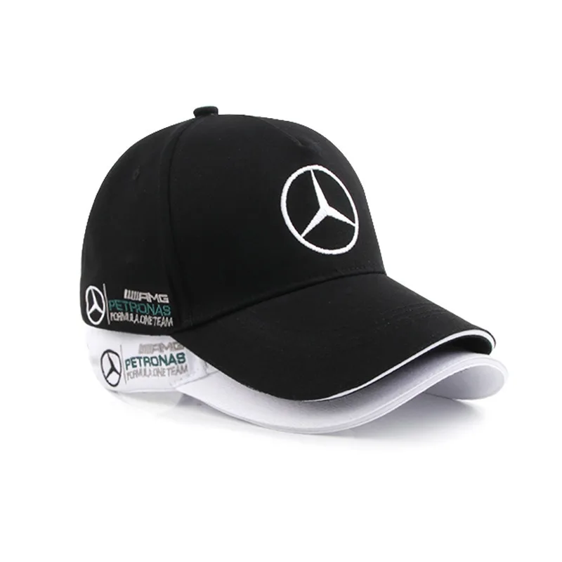 For Mercedes Benz AMG Car Emblem Embroidery Snapback Baseball Cap Spring And Autumn Outdoor Adjustable Casual Hats Sunscreen Hat