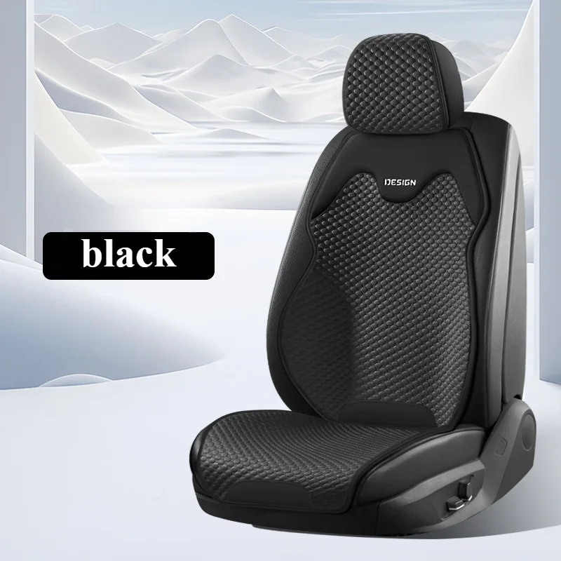 Universal Ice Silk Car Seat Cushion Breathable Seat Cover Sweat Absorption Cool Cushion Universal Split Single Sitting Rear Set image 6