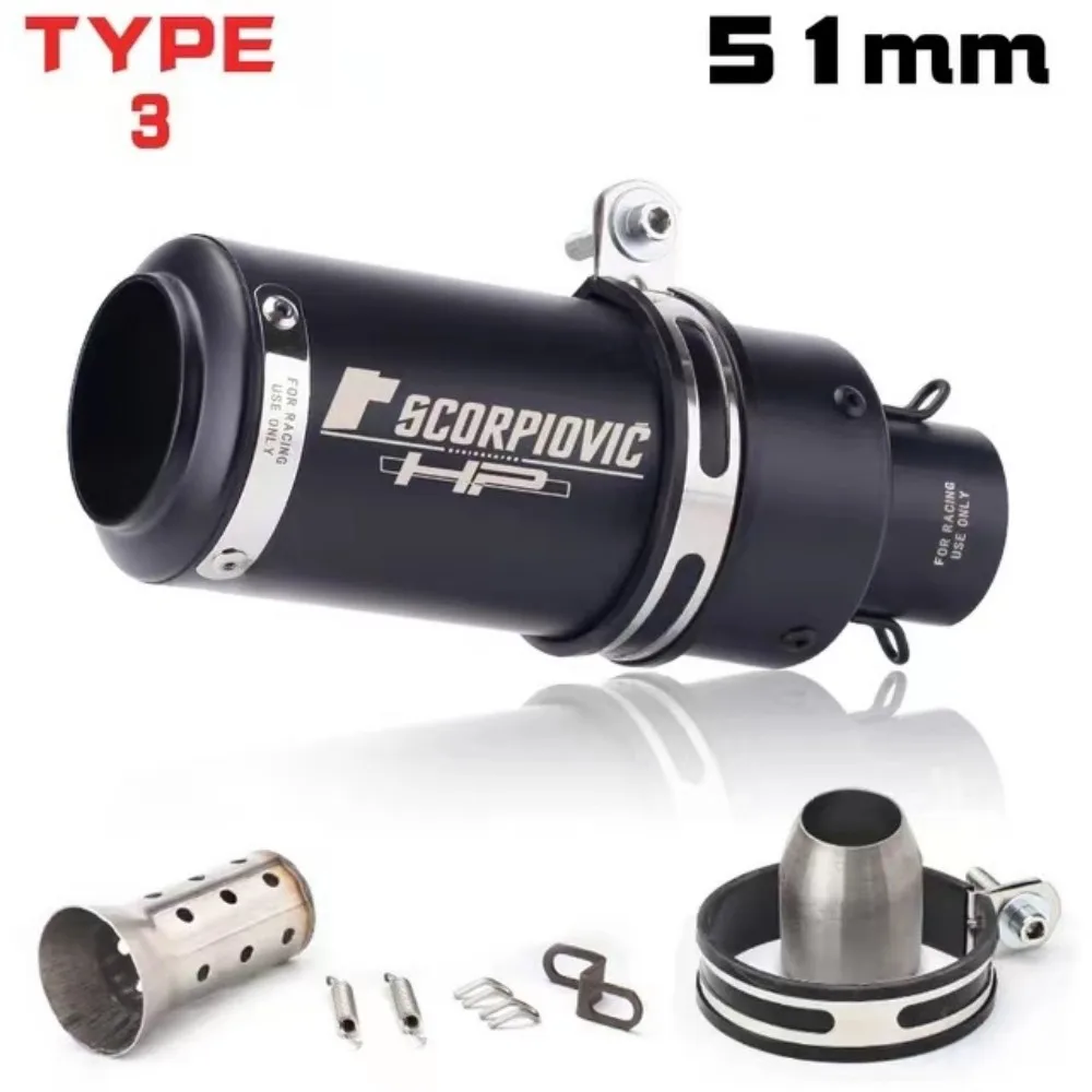 Universal, 51mm, 61mm Exhaust For Motorcycles, Dirt Bike, Atv, Removable, Db Killer, Exhaust Tips - view 4
