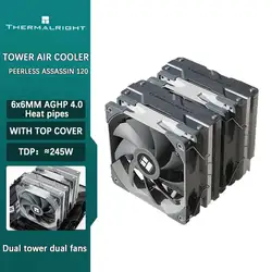 Thermalright Peerless Assassin 120 Anti-gravity 6 heat pipes dual tower dual fan air cooling cooler Support LGA1700 AMD AM5