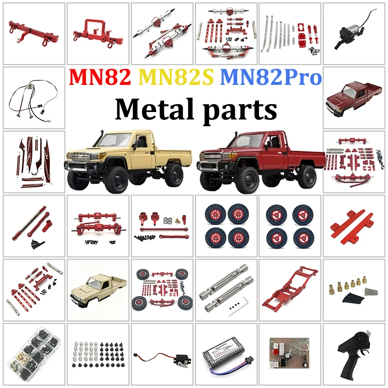 MN 82S MN82 MN82Pro LC79 1:12 Originalzubehör: MN MODEL Wave Box Stoßdämpfer Achsgestänge Lipo-Akku Autozubehör