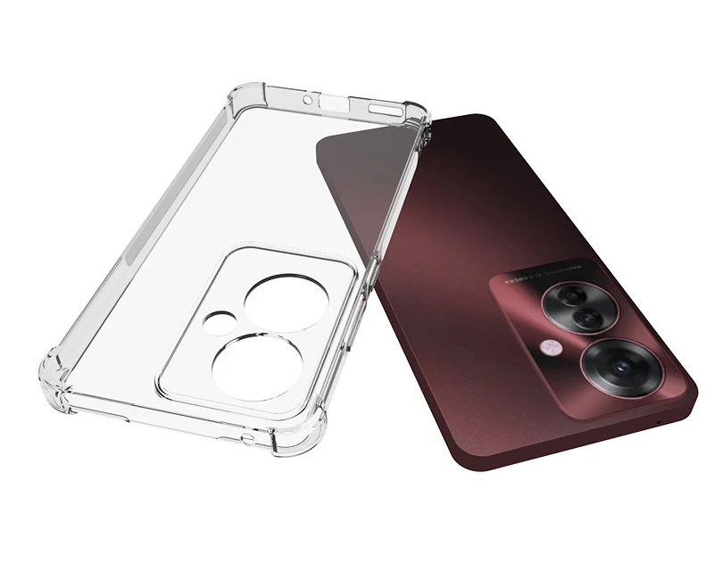 Shockproof Case for Oppo Reno 11F 5G CPH2603 Silicone TPU Bumper Air Cushion Clear Back Cover Case for Oppo Reno11 F 11F Reno11F