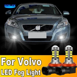 2pcs LED Fog Light Blub H8 H11 Lamp Canbus No Error For Volvo C30 C70 S40 2004-2012 S80 V50 V70 XC60 2010-2013 XC70
