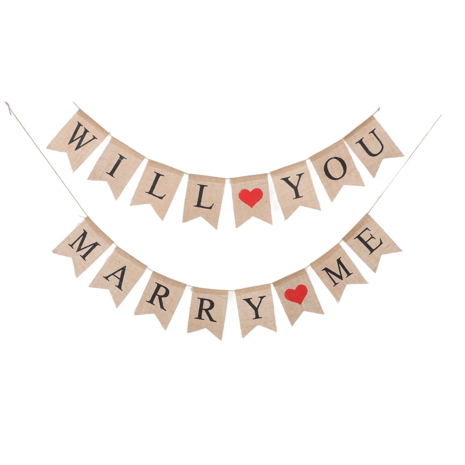 

Burlap Swallowtail Flags Linen Bunting Banner Wedding Reusable Indoor Outdoor Celebration Garland