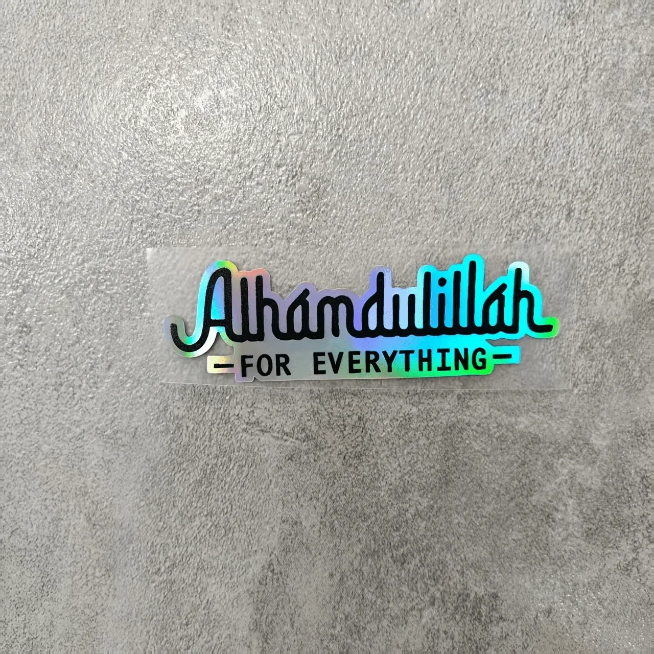 Alhamdulillah Arabic Calligraphy Sticker 1PC Islamic Faith Quote Waterproof Vinyl Decal for Laptop Water Bottle Helmet Decor