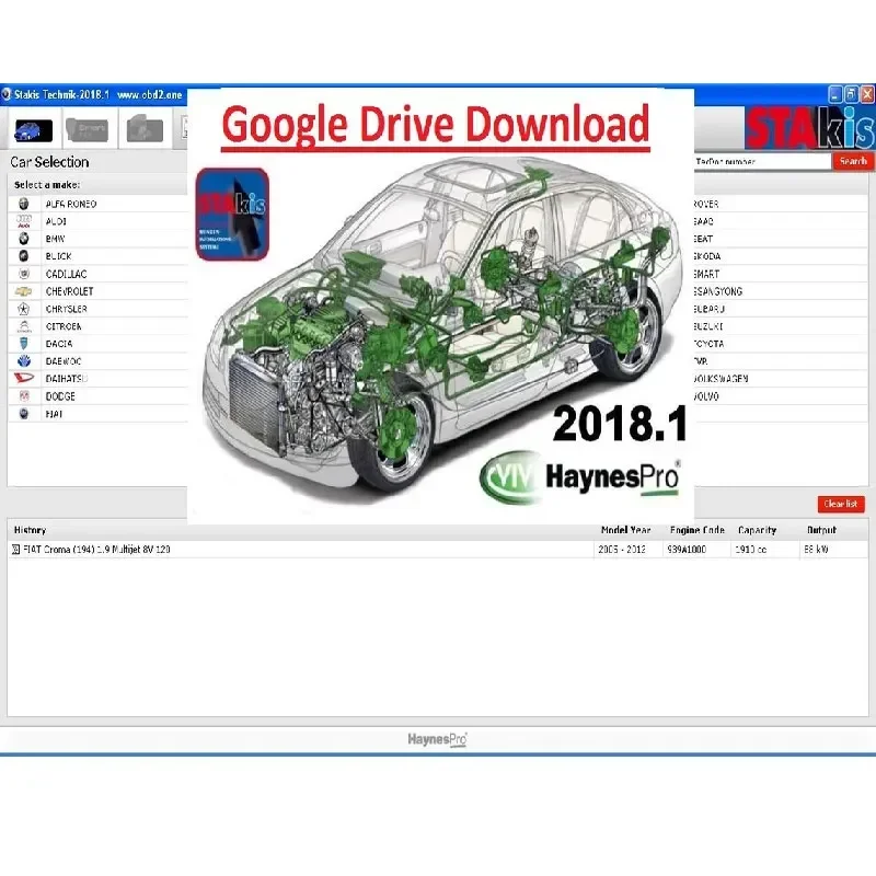 Vivid Workshop DATA V2018.01 Stakiss Techniks Software Garage Workshop Repair Cars Data Vehicle Tool Auto Repair Software