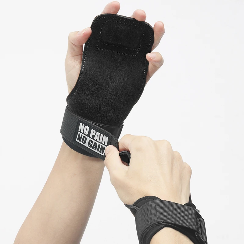 Skóra bydlęca siłownia uchwyty rękawice podnoszenie ciężarów Fitness Pull Up Crossfit sprzęt treningowy antypoślizgowa odporność na zużycie ochrona dłoni