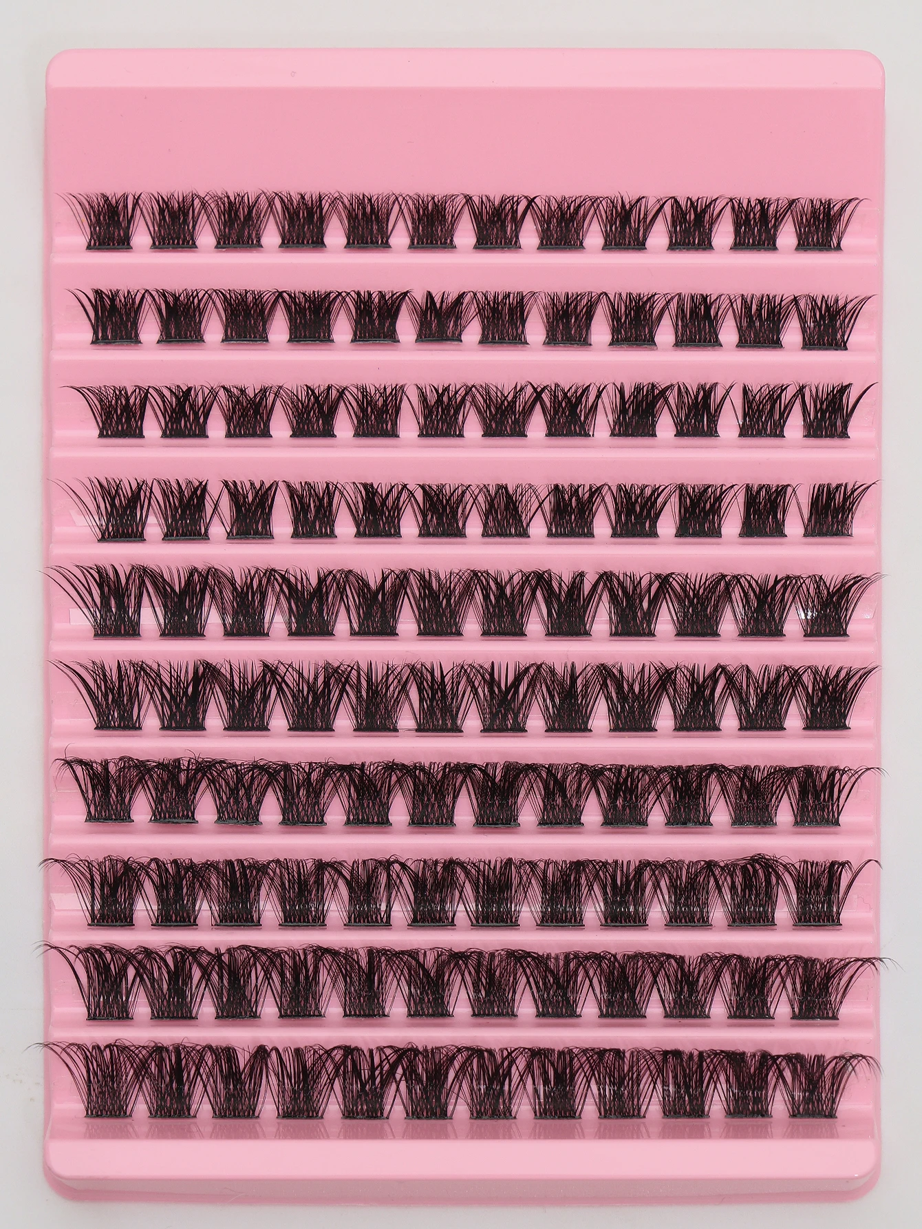 200cluster 11-15MM C curl mix stile Estensione ciglia individuale Ciglia alate Fasci di ciglia segmentate naturali Strumenti per il trucco