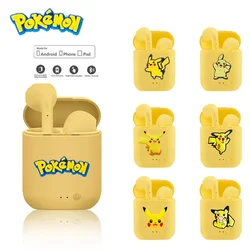 Sanrio-auriculares inalámbricos Pikachu TWS i7 Mini 2, cascos con Bluetooth 5,0, estuche de carga, auriculares manos libres