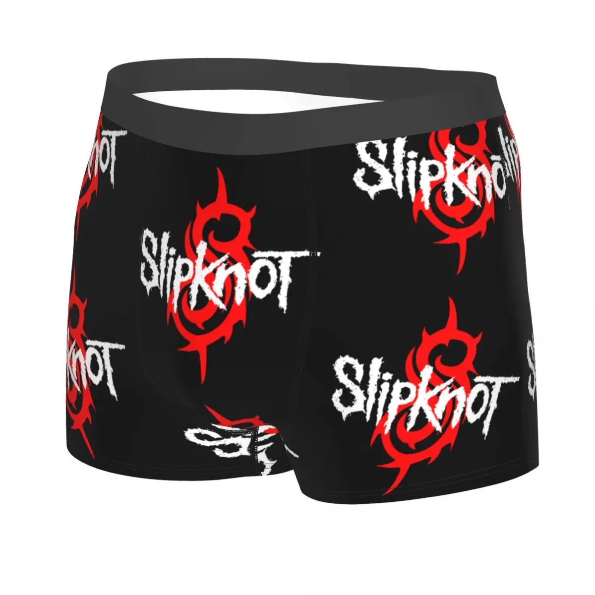 Custom Slipknots Boxers Shorts Men\'s Heavy Metal Rock Music Gift Briefs Underwear Novelty Underpants