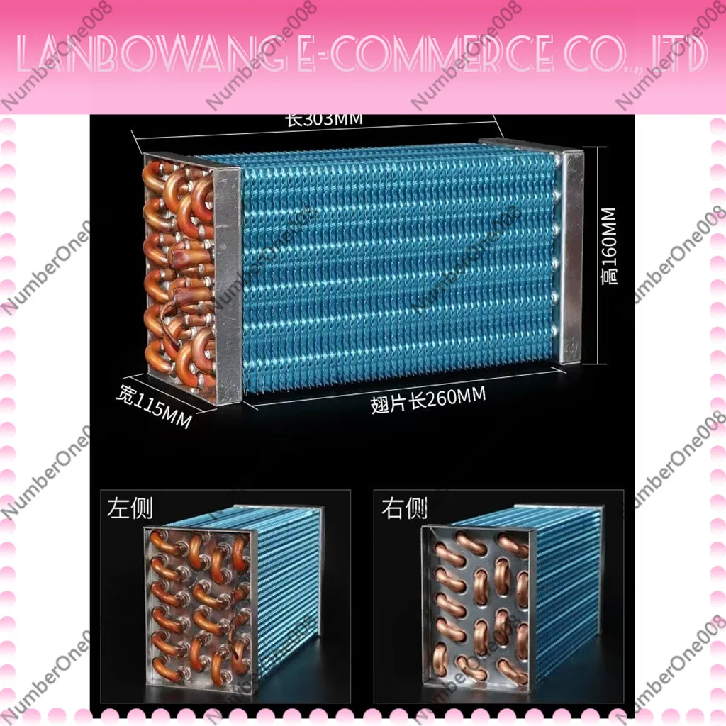 High Hydrophilic Aluminum Foil Heat Exchanger Evaporator Condenser Multiple Sizes For Refrigeration HVAC Equipment