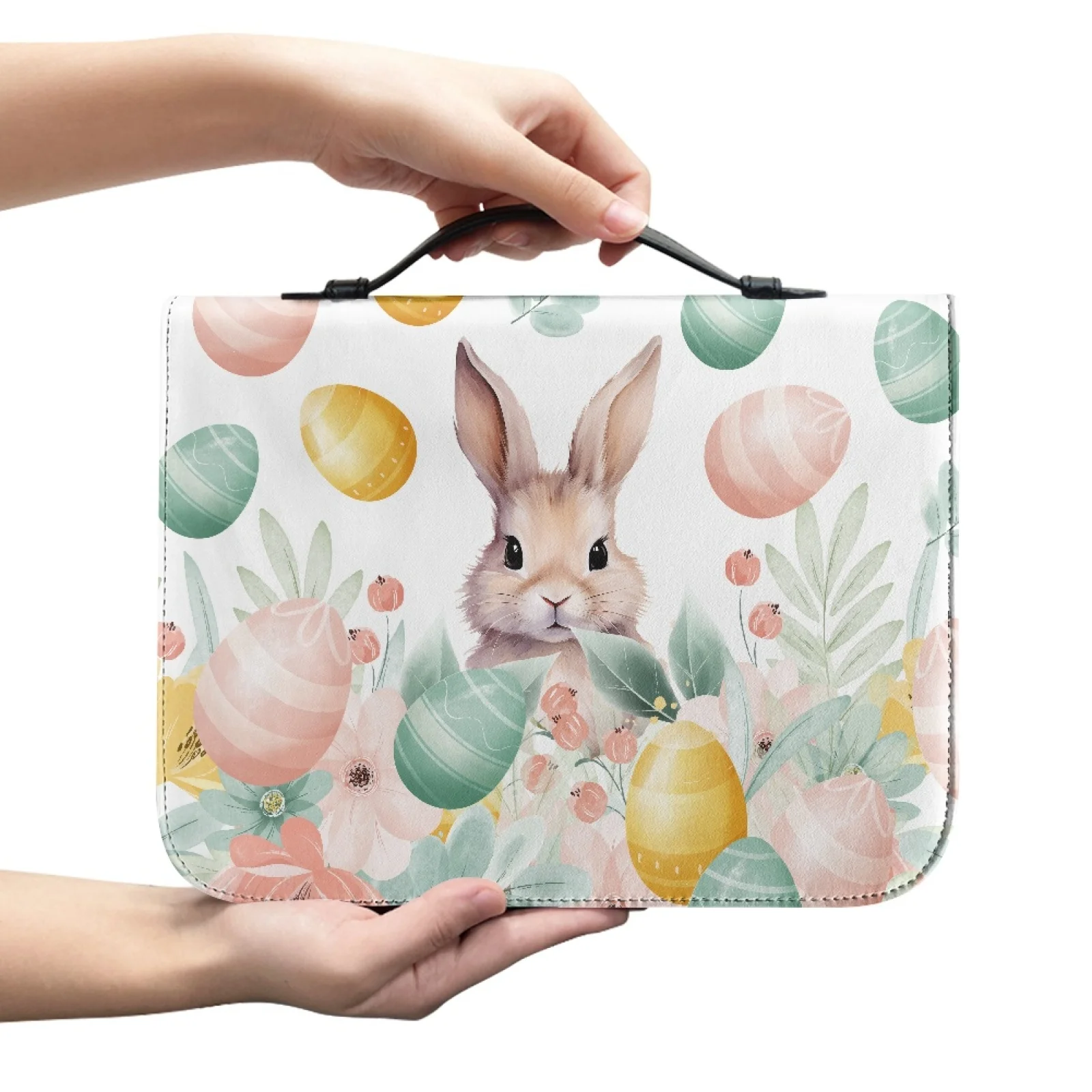 XIXIRIMIDO Easter Bunny Protective Bible Hand Bag for Men Zippered Bible Case 2026 Collection