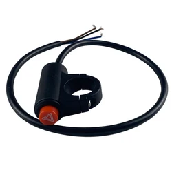 Motorcycle Handlebar Switch Double Flashing Warning Light Switch Electric Vehicle Emergency Lamp Switch Button Moto Accessories