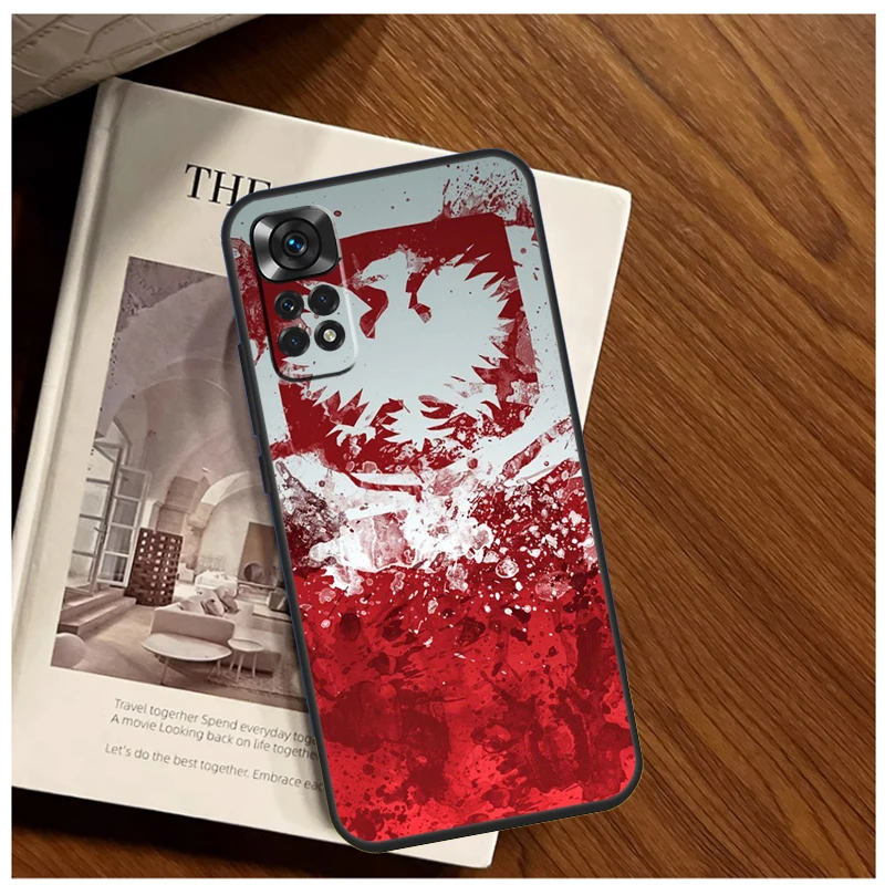 Poland Polish Flag Case For Xiaomi Redmi Note 12 12S 11 11S 10 10S 9 9S 8 Pro 8T Redmi 12C 10C 9C Back Cover