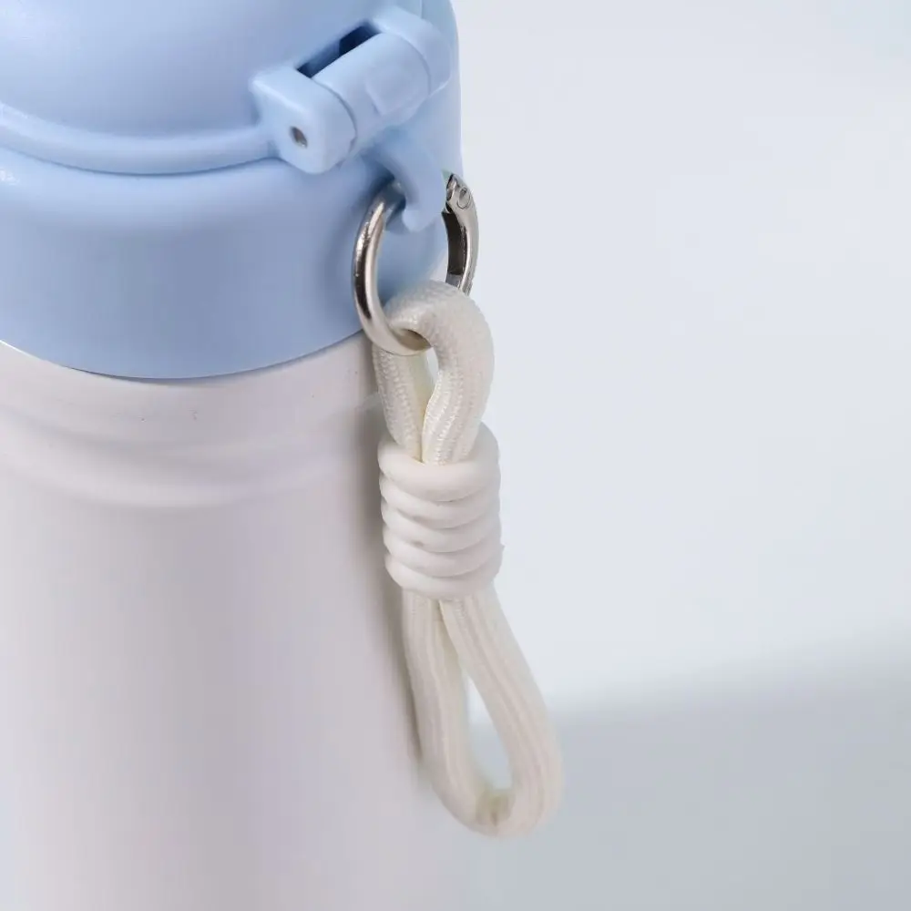 

Portable 316 Stainless Steel Insulated Cup Bowknot Handle Vacuum Mug 450ml Solid Color Water Bottle Gifts