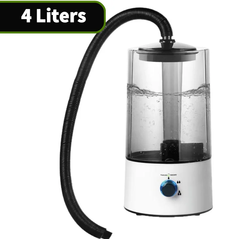 Reptielenbevochtiger Terrarium Fogger Mist Maker met verlengslang Automatische uitschakeling Anti-droog lopen op eigen aandrijving voor Snake Lizard Frog Turtle