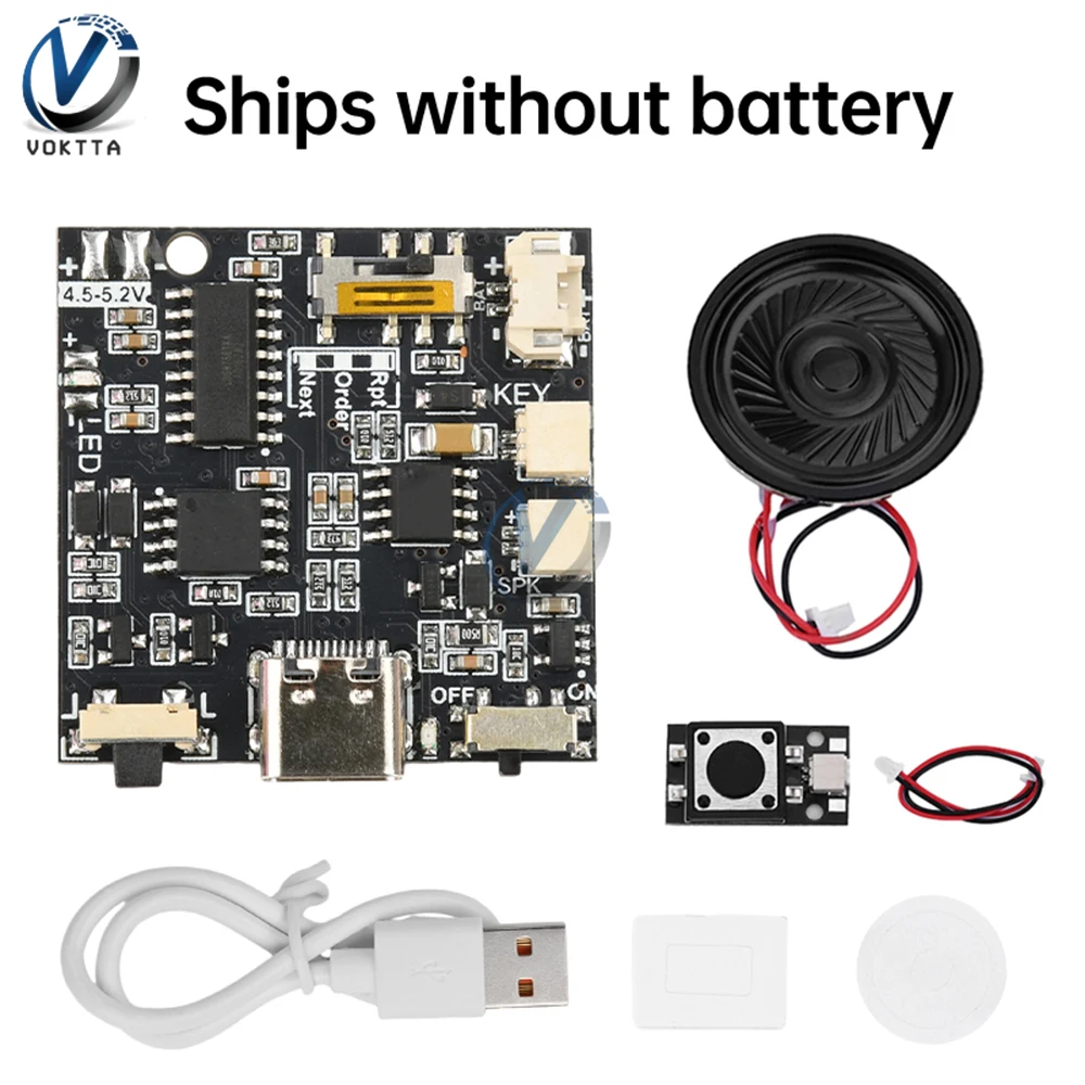 

GC06 Recordable Sound Module Recording Card Movement Creative Gift Box Christmas Birthday Card MP3 Download Voice Module