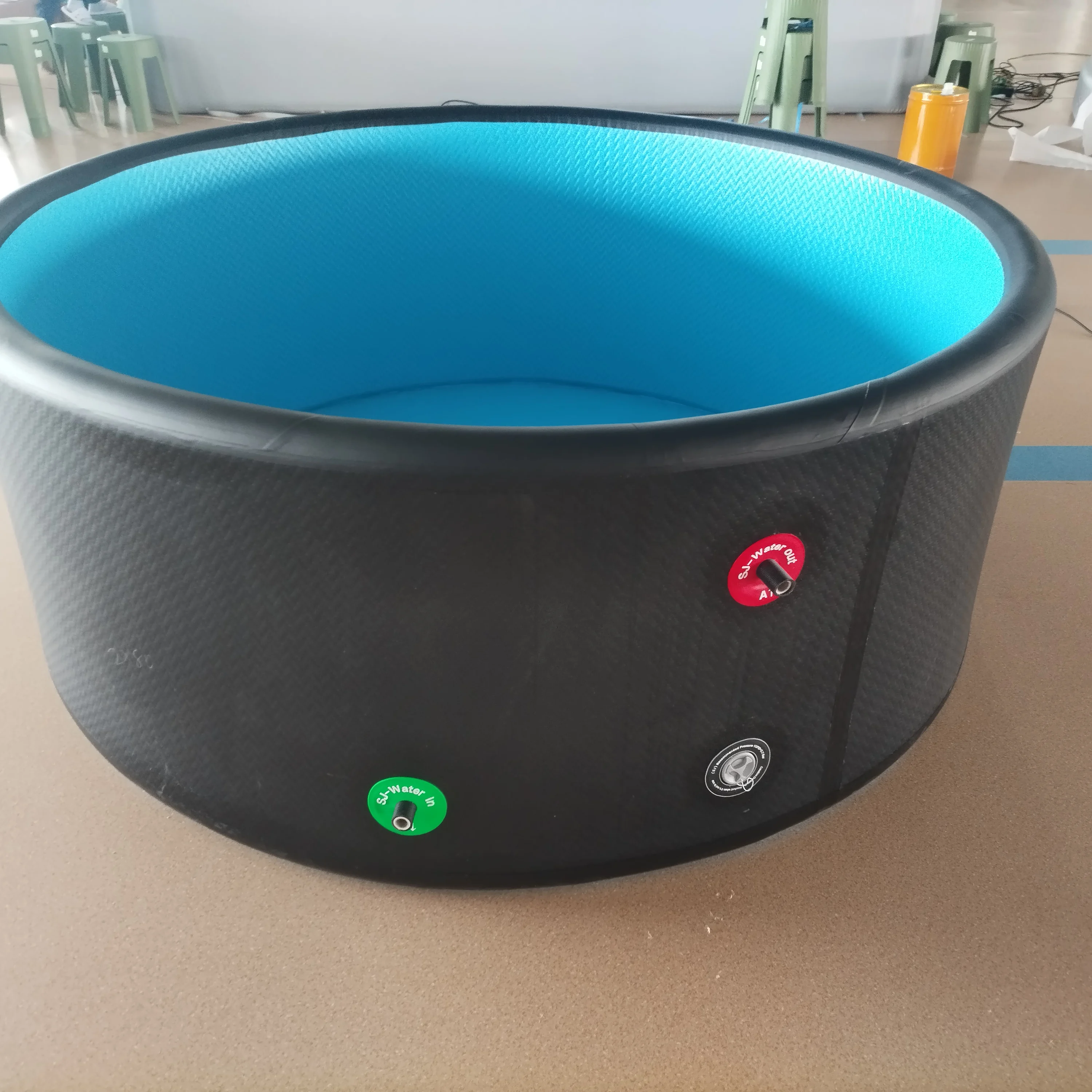 2025 New Design PVC Drop Stitch Inflatable Pool Portable Outdoor Foldable Inflatable Swimming Pool for Children and Adults