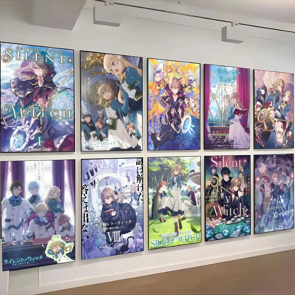 Secrets of the Silent Witch Anime Fantasy Poster Living Room Bedroom Party Bar Decor Moisture-proof Art Wall Painting