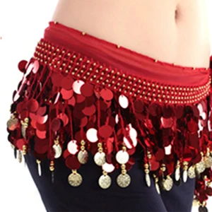 Women belly dancing Cachecol Hip, Vedic Glitter, Siejoulas, Borl, Halloween Performance Costume, Sexy 8 Main Sales Skirt Belly Dance - №3