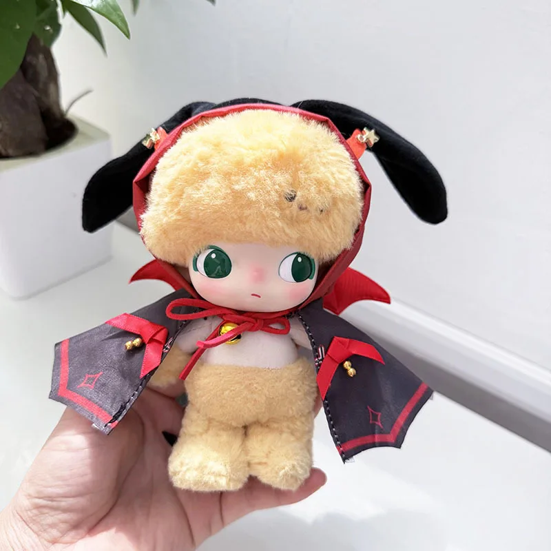 

DIMOO WORLD Halloween Costume Accessories For 15/17cm Cute Labubu 1st/2nd/3rd Gen Dolls Adorable Little Devil Cloak Set