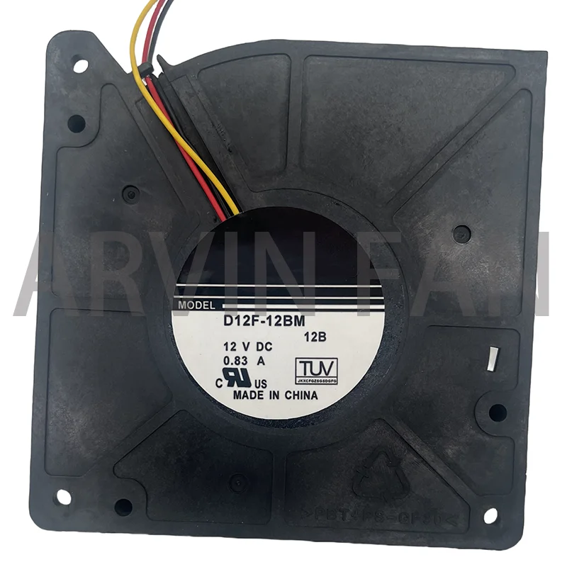 D12F-12BM 12B 12 سنتيمتر 120 مللي متر منفاخ 120X120X32mm DC12V 0.83A 3 خطوط مزدوجة الكرة الطرد المركزي توربو منفاخ العارض مروحة التبريد