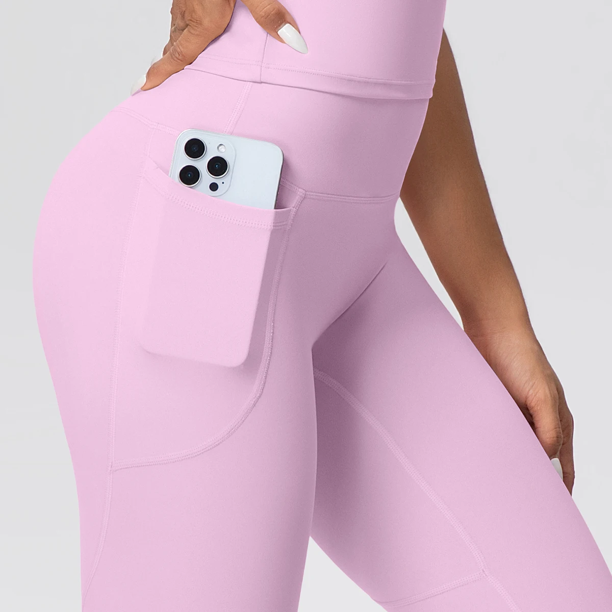Rooftrellen Woman Yoga Set Gym Sports Peach Buttocks Pockets Pants Outdoor Running Quick Drying Summer Backless Yoga Vest Set