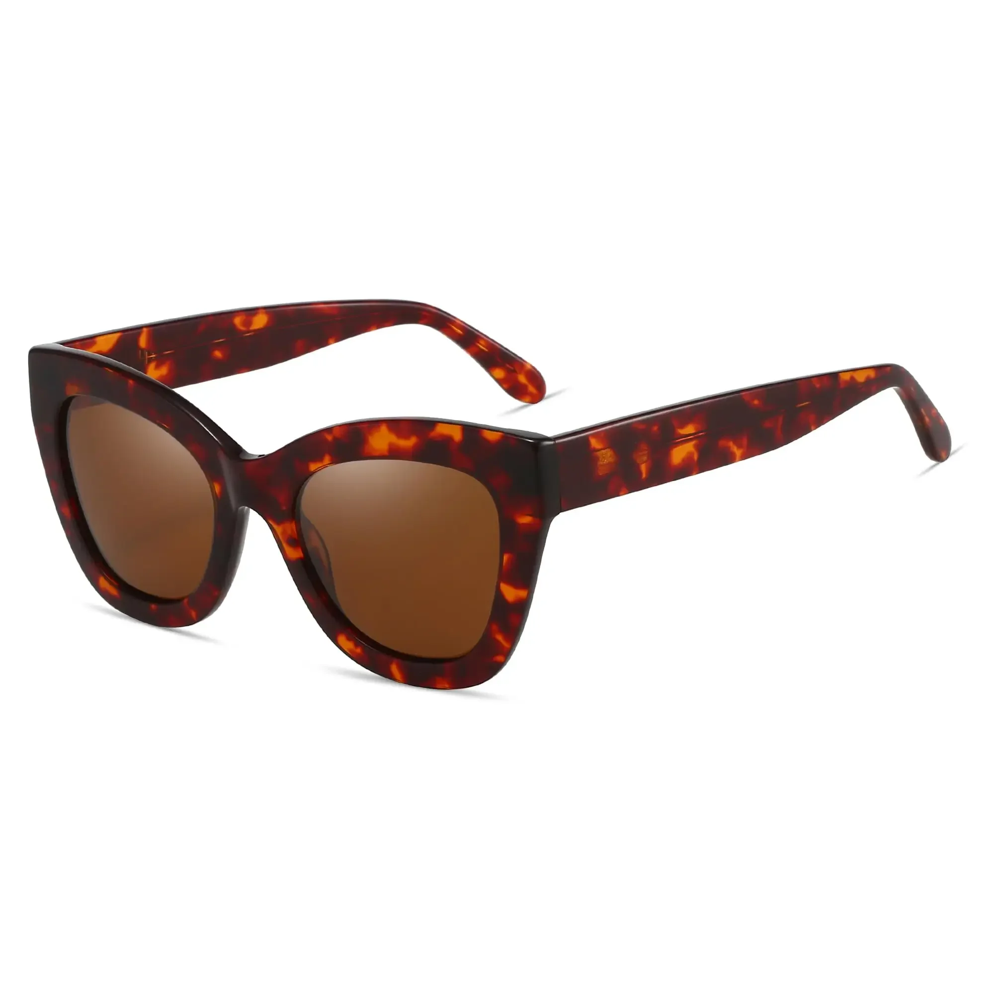 

BLUEMOKY поляризационные солнцезащитные очки «кошачий глаз» для женщин, ацетатная оправа, защита UV400, модная женская мода премиум-класса