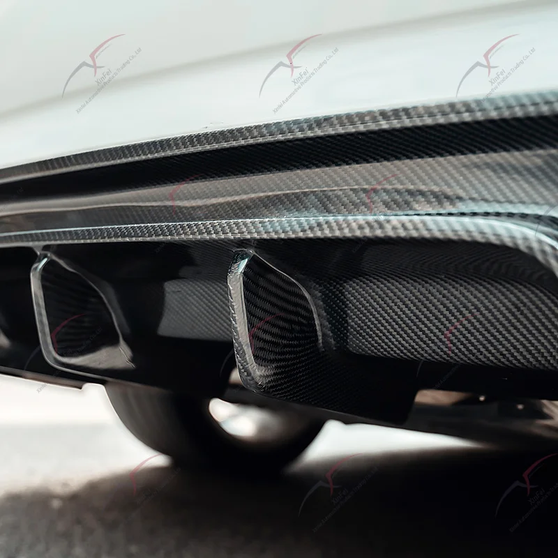 For Audi A5 S5 Upgrade CM Style Body Kit Carbon Fiber Front Bumper Lip Rear Diffuser Side Skirt Car Hood 2019-2020 - view 3