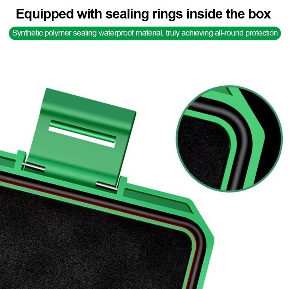 

Plastic Storage Case Organizer Protective Padding Sealed Storage Box Multi-functional Shock Resistant Protection Equipment Box