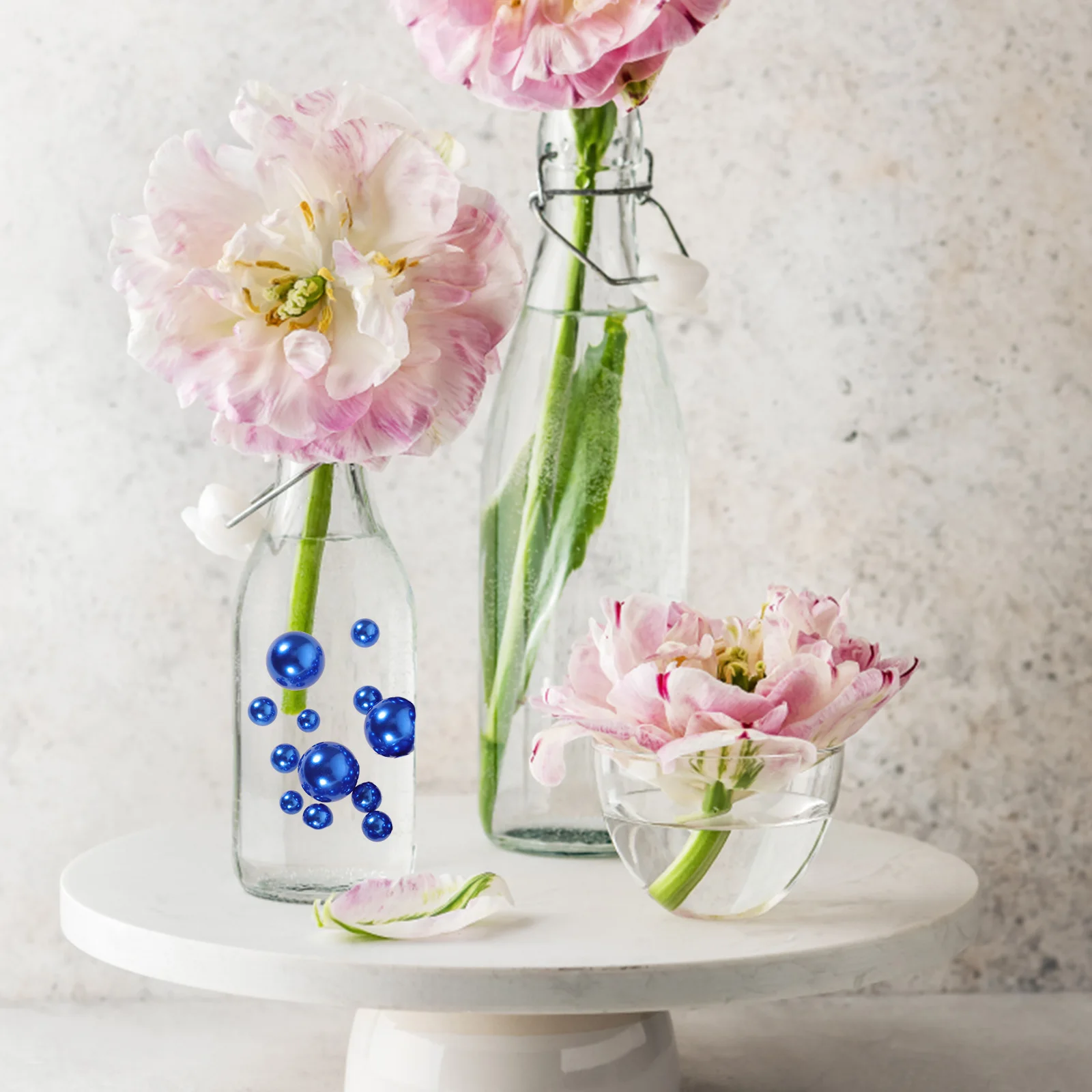 

125 Pcs Pearl Vase Filling ABS Decorative Fillers for Home Bridal Shower Wedding Floating Artificial Vase Decorations