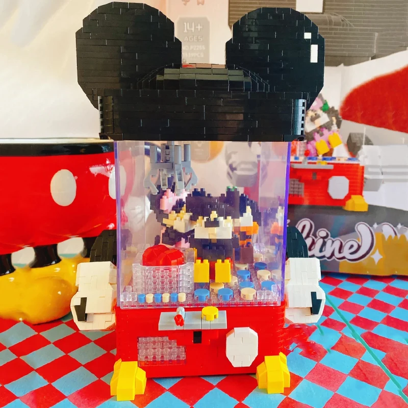 YKO 2255 동물 세계 만화 쥐 발톱 기계 인형 클립 3D 모델 미니 다이아몬드 블록 벽돌 조립 장난감 어린이용 박스 없음