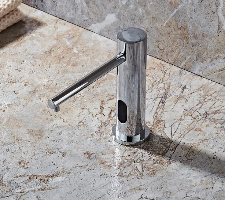 Induction Hand Free Faucet Style Soap Dispenser Liquid Foam Brass Automatic Soap Dispenser