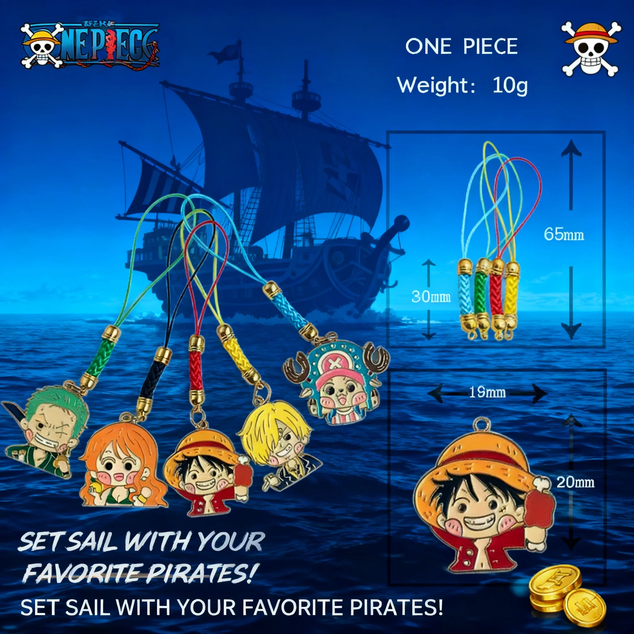 

One Piece Alloy Drop Oil DIY Earring Hair Accessory Keychain Pendant Jewelry Accessories Wholesale Stitch