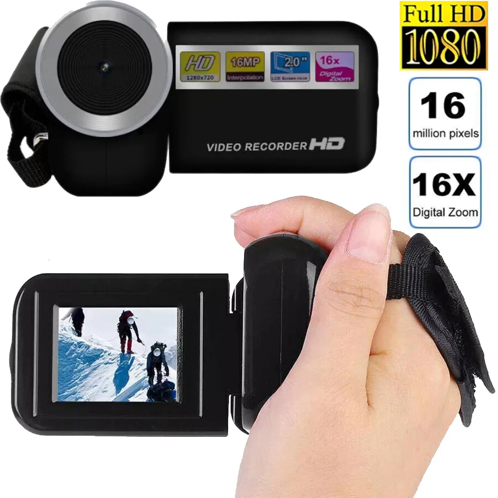 32GB 1080P 16MP 16X التكبير كاميرا رقمية مع ملء الضوء 2.0 ''تدوير شاشة كاميرا فيديو HD مسجل فيديو كاميرا هدية عيد ميلاد