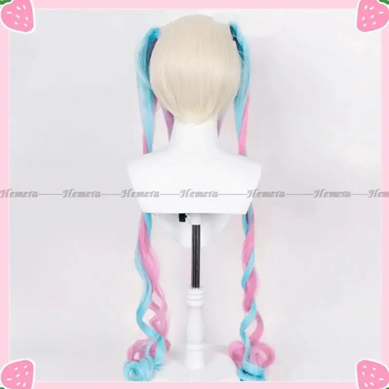 NEEDY GIRL OVERDOSE OMG Kawaii Angel-chan Ame-chan Cosplay Wig Long Curly Pigtails Heat Resistant Party Anime Wigs