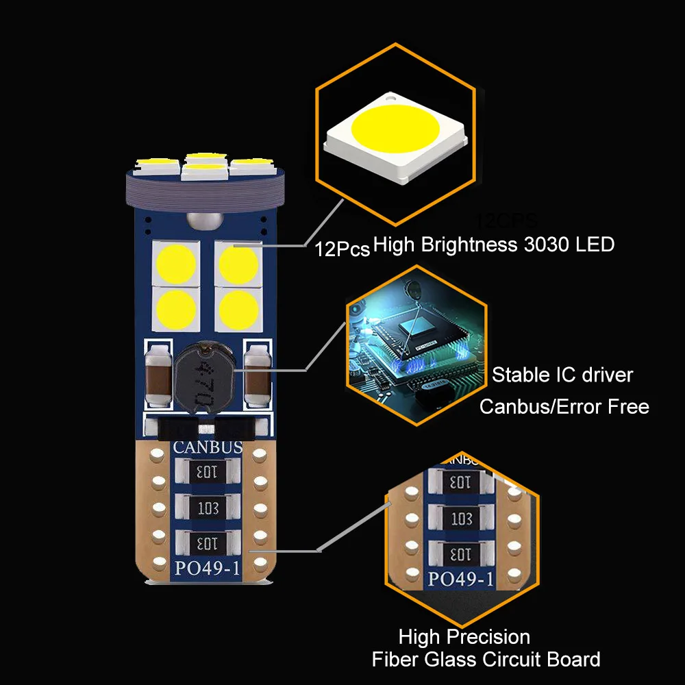 Canbus Car Led Bulbs For Hyundai i20 N i20N 2021 2022 2023 Rear Turn Signal Backup Reversing License Plate